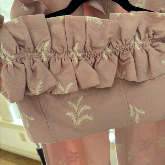 Pink Ruffled Top and Pants Set - Picture 5 of 9